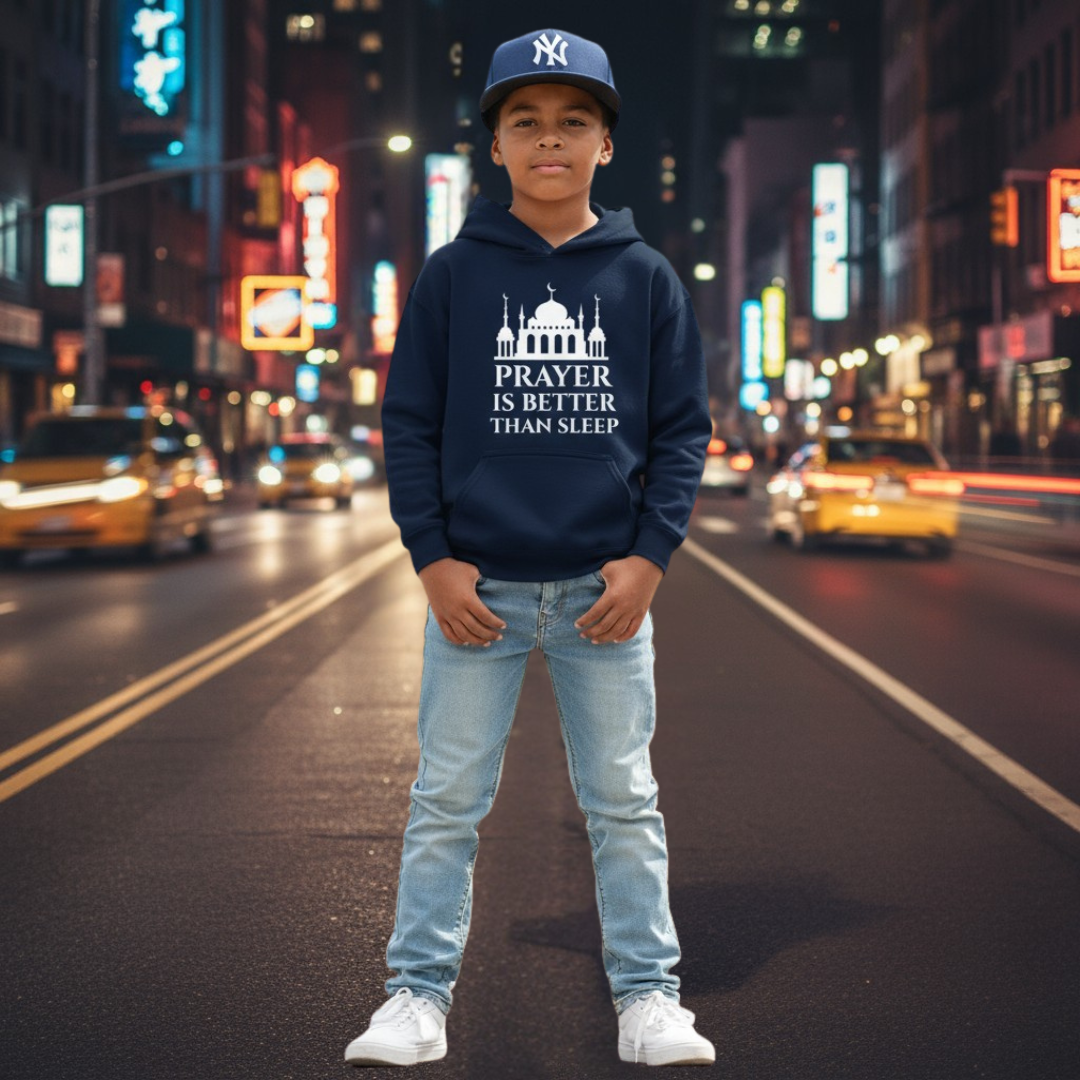 Prayer Is Better Than Sleep Kids Hoodie