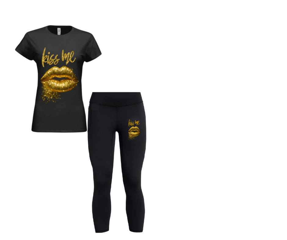 Kiss Me Signature Black Two Piece Set