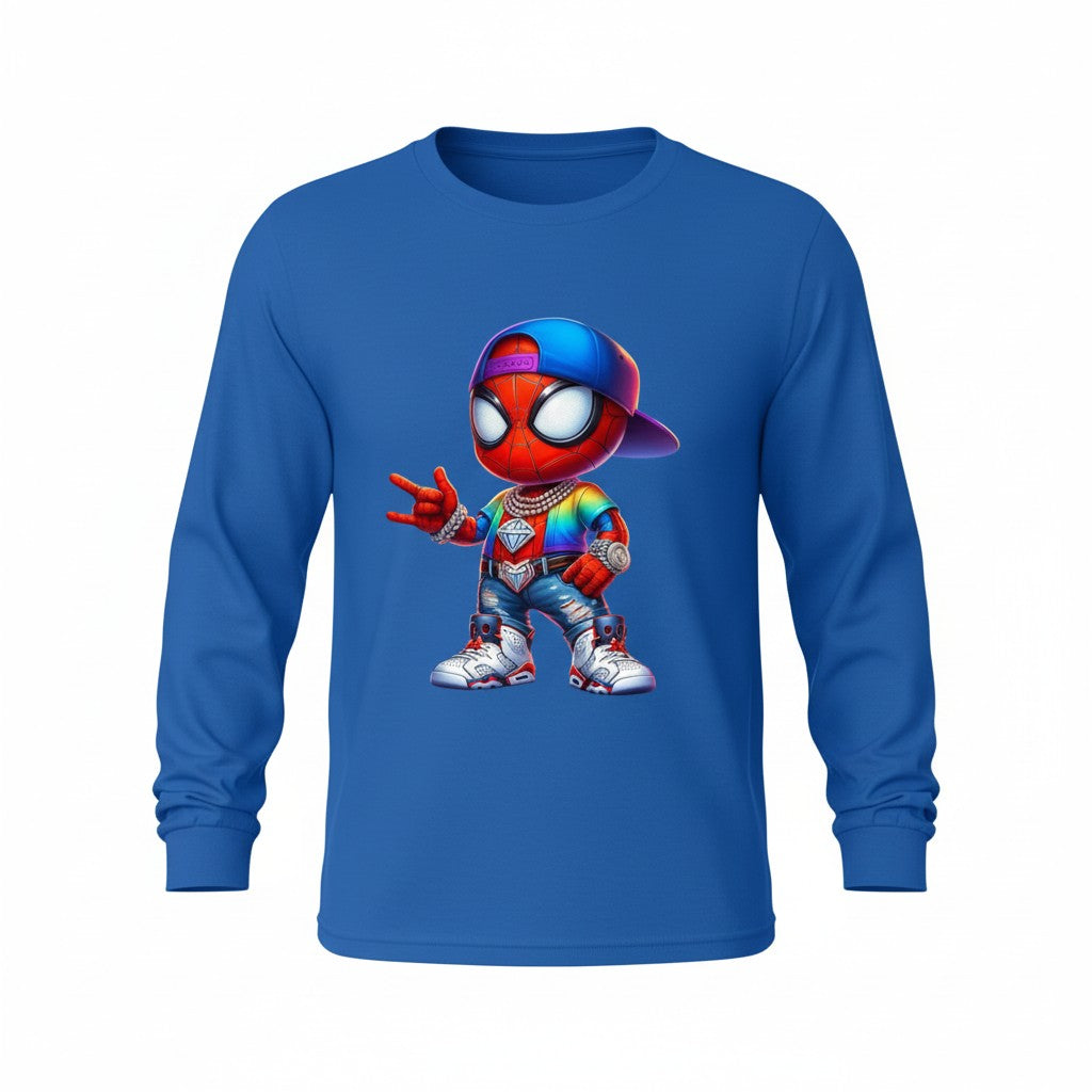 Lil Web-Slinger Drip Long Sleeve Tee
