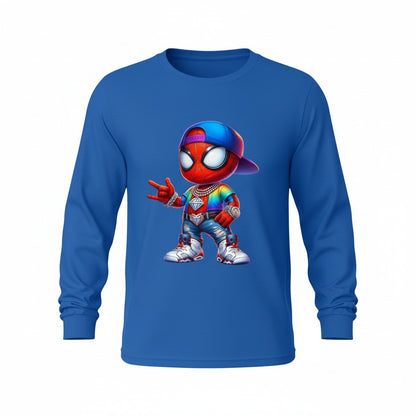 Lil Web-Slinger Drip Long Sleeve Tee